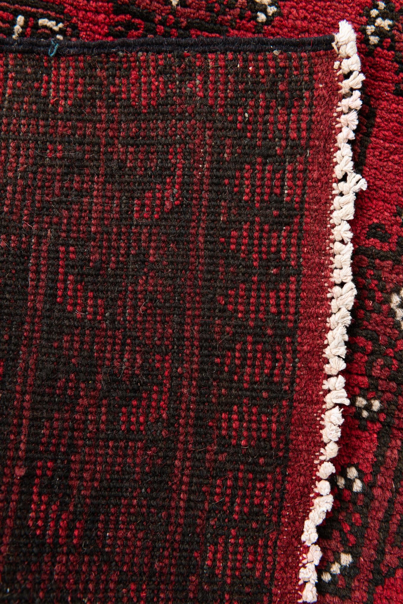 2' 7 x 19' Hand Knotted Afghan Akhche Wool Runner Rug