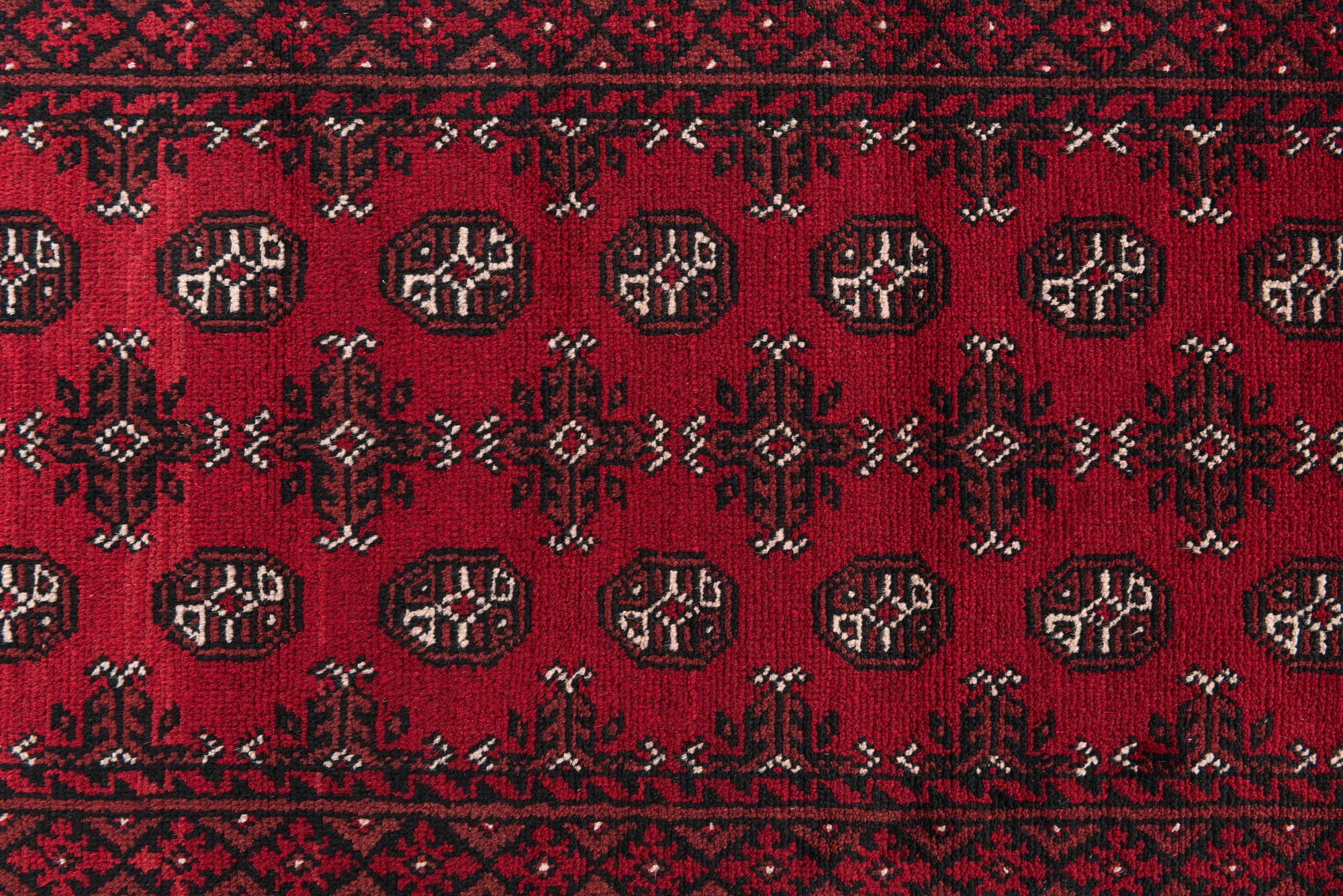 80cm x 590cm anudado a mano Afghan Akhche Alfombra Lana Pasillera