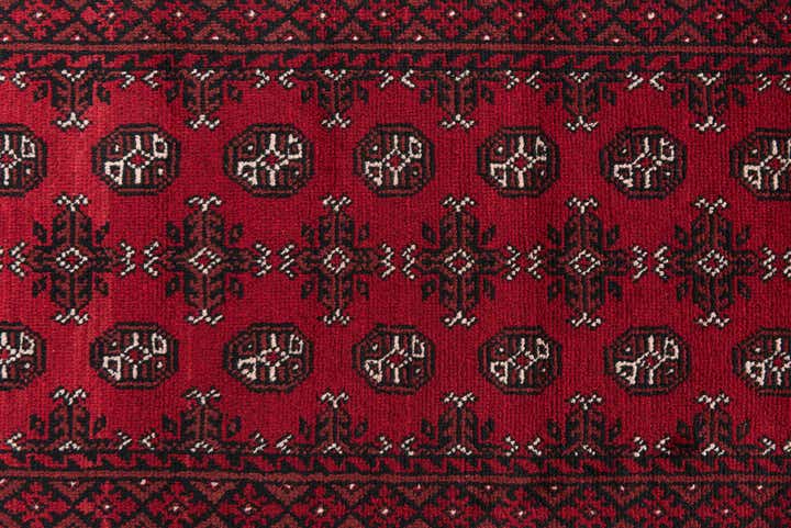 2' 8 x 19' 4 Hand Knotted Afghan Akhche Wool Runner Rug