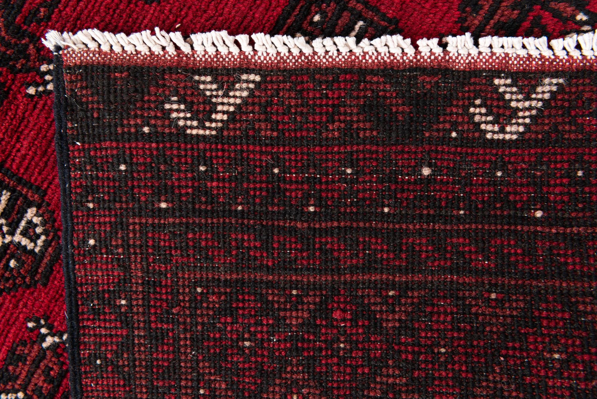 80cm x 590cm anudado a mano Afghan Akhche Alfombra Lana Pasillera