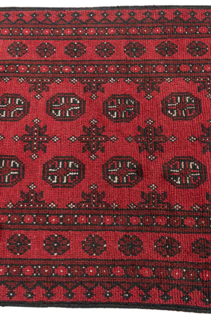 2' 8 x 16' 2 Hand Knotted Afghan Akhche Wool Runner Rug