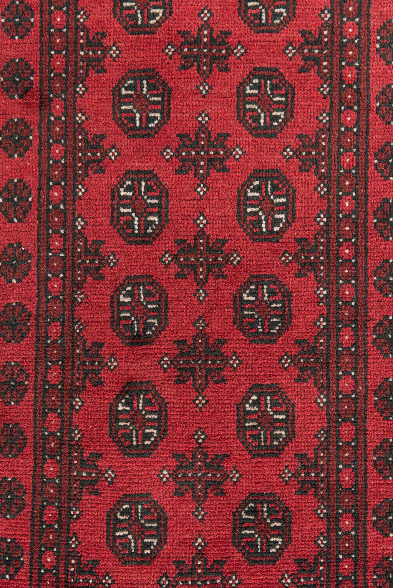 2' 8 x 16' 2 Hand Knotted Afghan Akhche Wool Runner Rug