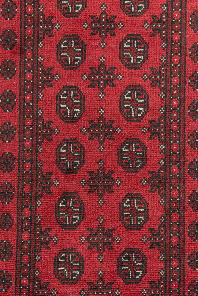 2' 8 x 16' 2 Hand Knotted Afghan Akhche Wool Runner Rug