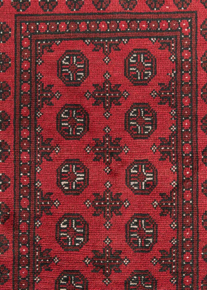 2' 8 x 16' 2 Hand Knotted Afghan Akhche Wool Runner Rug