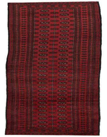 Detail image of 2' 8 x 16' 2 Hand Knotted Afghan Akhche Wool Runner Rug