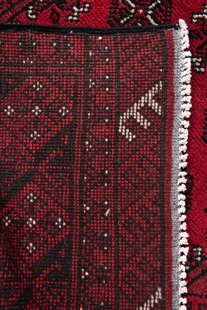 2' 7 x 15' 10 Hand Knotted Afghan Akhche Wool Runner Rug