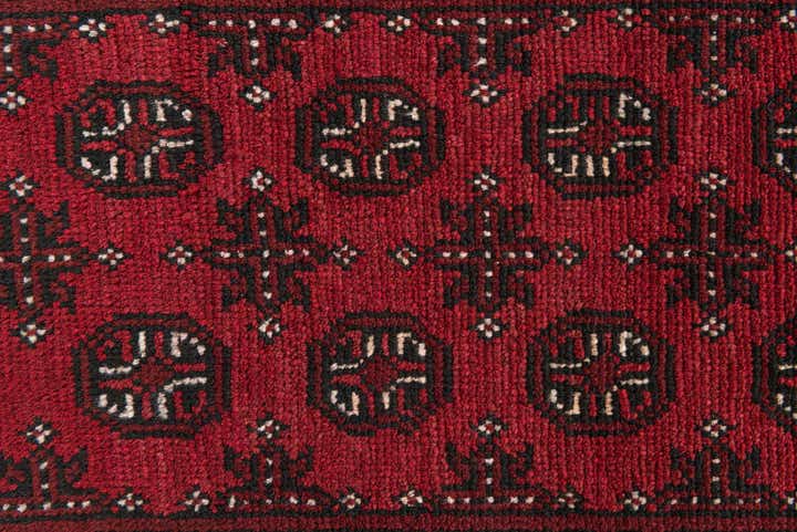2' 8 x 16' 2 Hand Knotted Afghan Akhche Wool Runner Rug