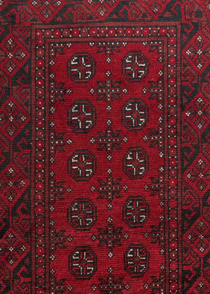 2' 8 x 16' 2 Hand Knotted Afghan Akhche Wool Runner Rug