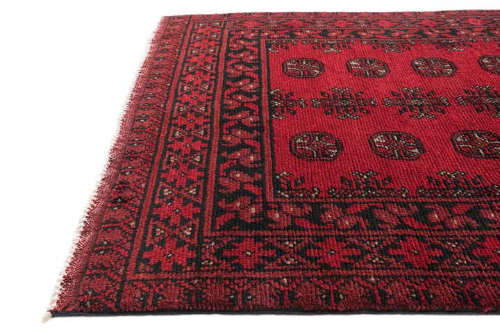 2' 8 x 15' 7 Hand Knotted Afghan Akhche Wool Runner Rug