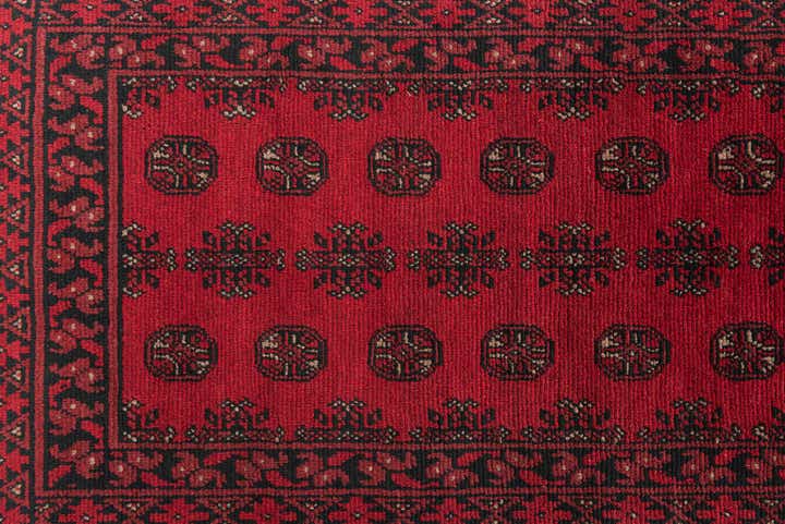2' 8 x 15' 7 Hand Knotted Afghan Akhche Wool Runner Rug