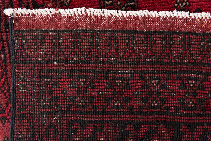 2' 8 x 15' 7 Hand Knotted Afghan Akhche Wool Runner Rug