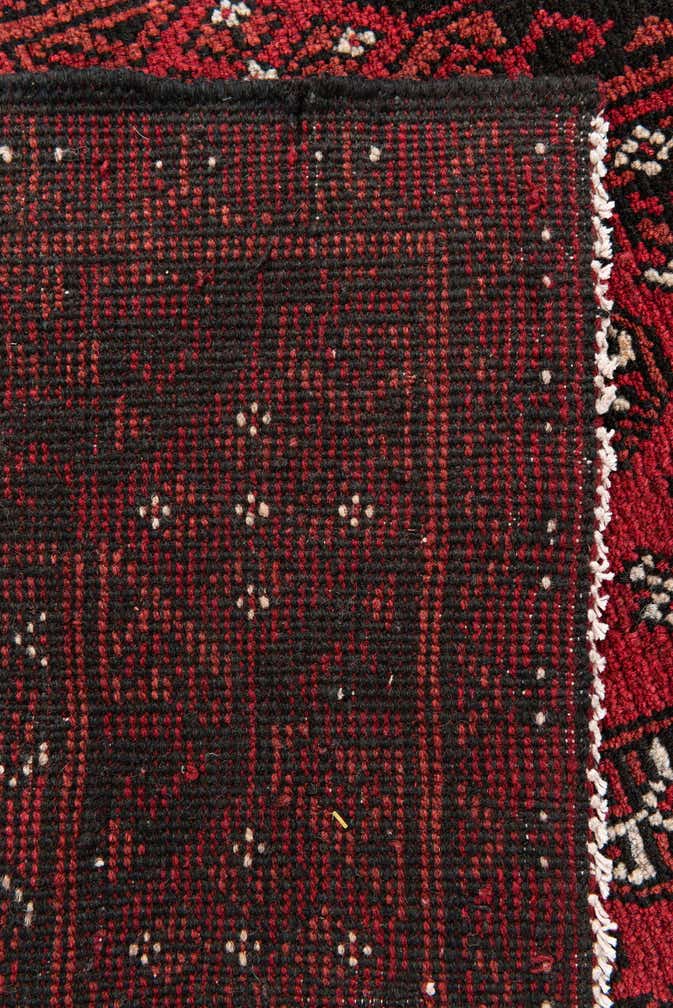 2' 7 x 15' 9 Hand Knotted Afghan Akhche Wool Runner Rug