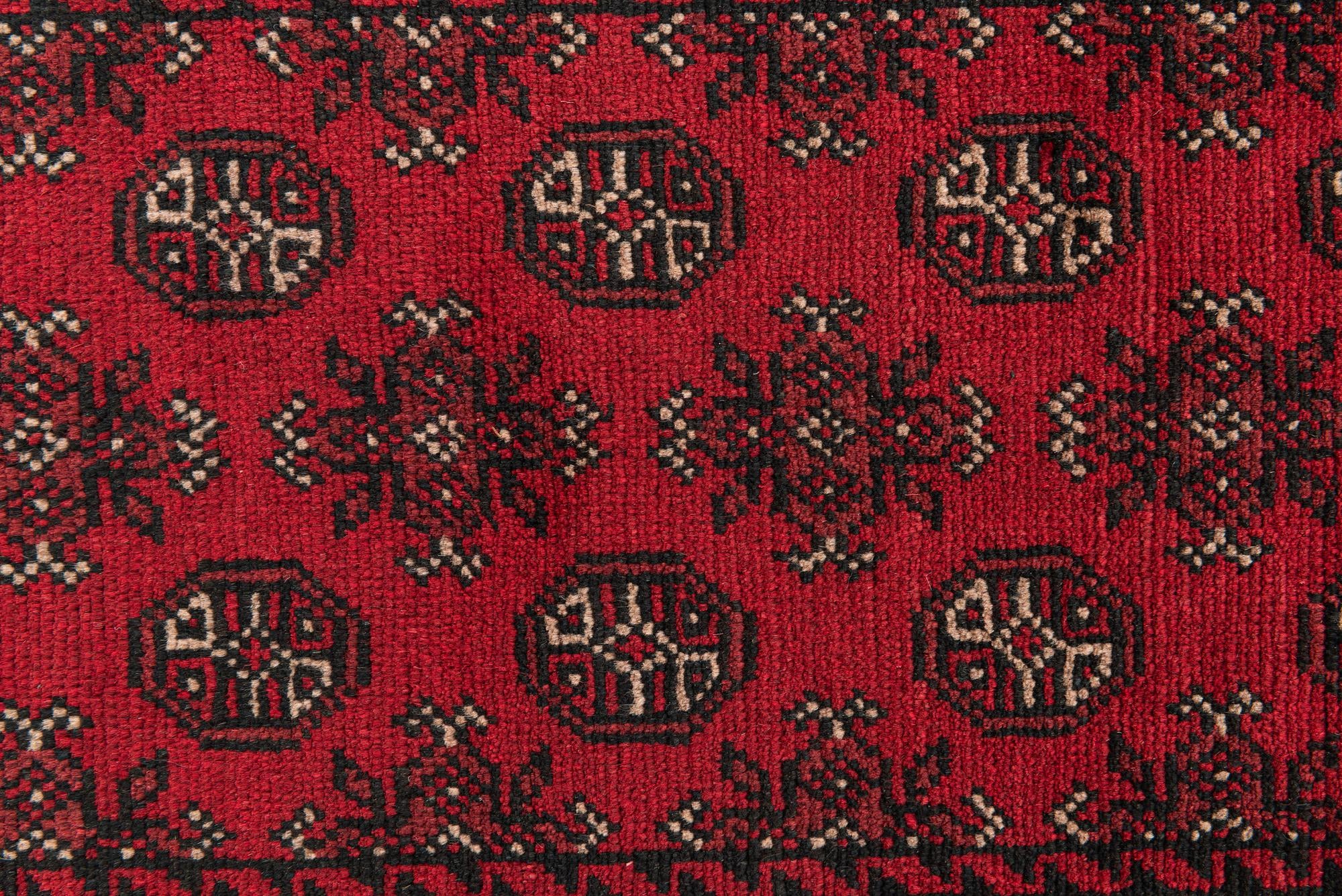 2' 9 x 15' 7 Hand Knotted Afghan Akhche Wool Runner Rug