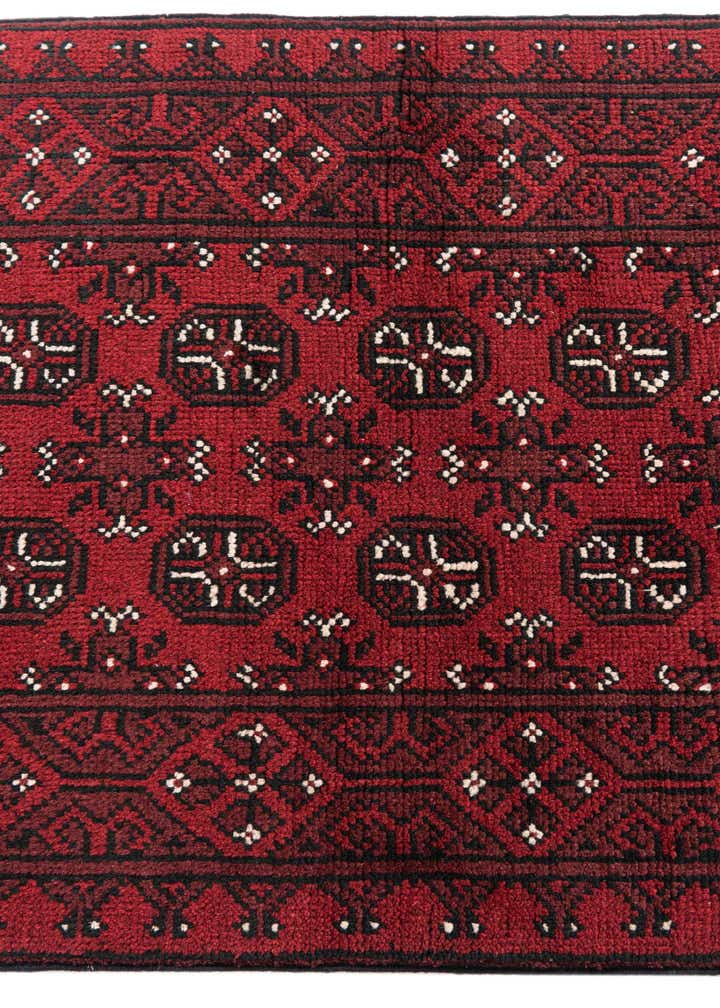2' 6 x 18' 8 Hand Knotted Afghan Akhche Wool Runner Rug