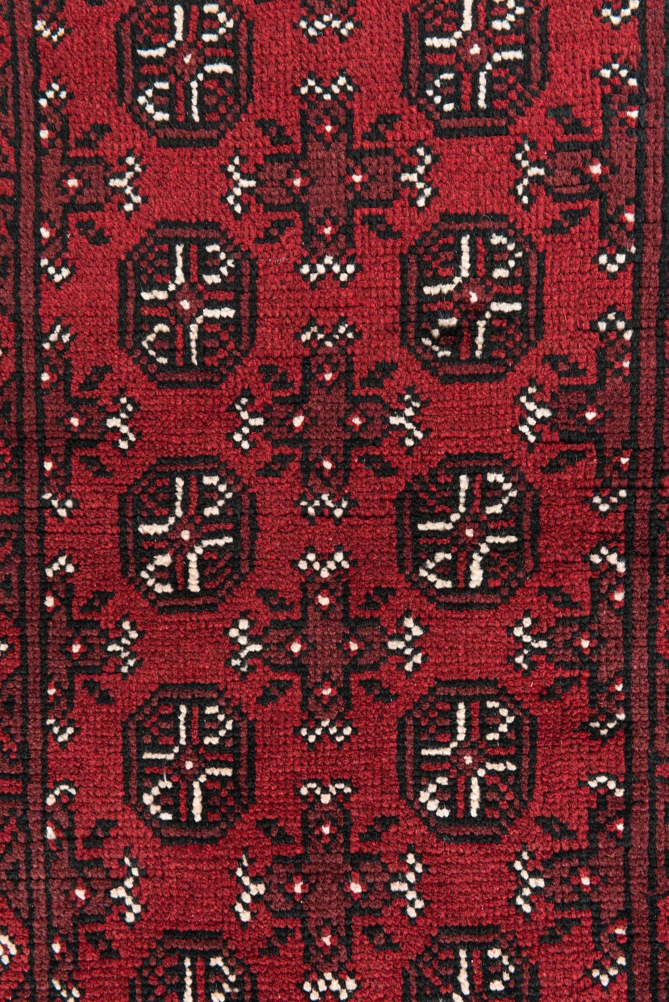 2' 6 x 18' 8 Hand Knotted Afghan Akhche Wool Runner Rug