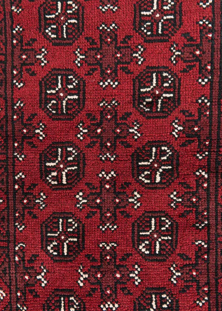 2' 6 x 18' 8 Hand Knotted Afghan Akhche Wool Runner Rug