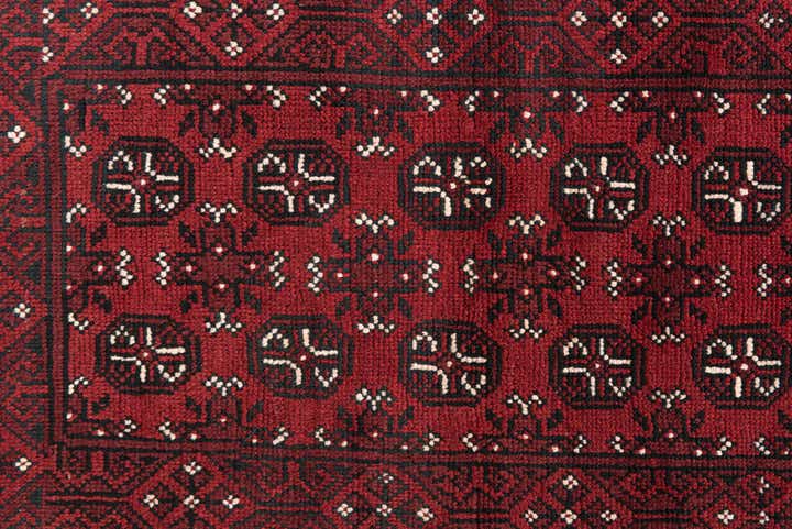2' 6 x 18' 8 Hand Knotted Afghan Akhche Wool Runner Rug
