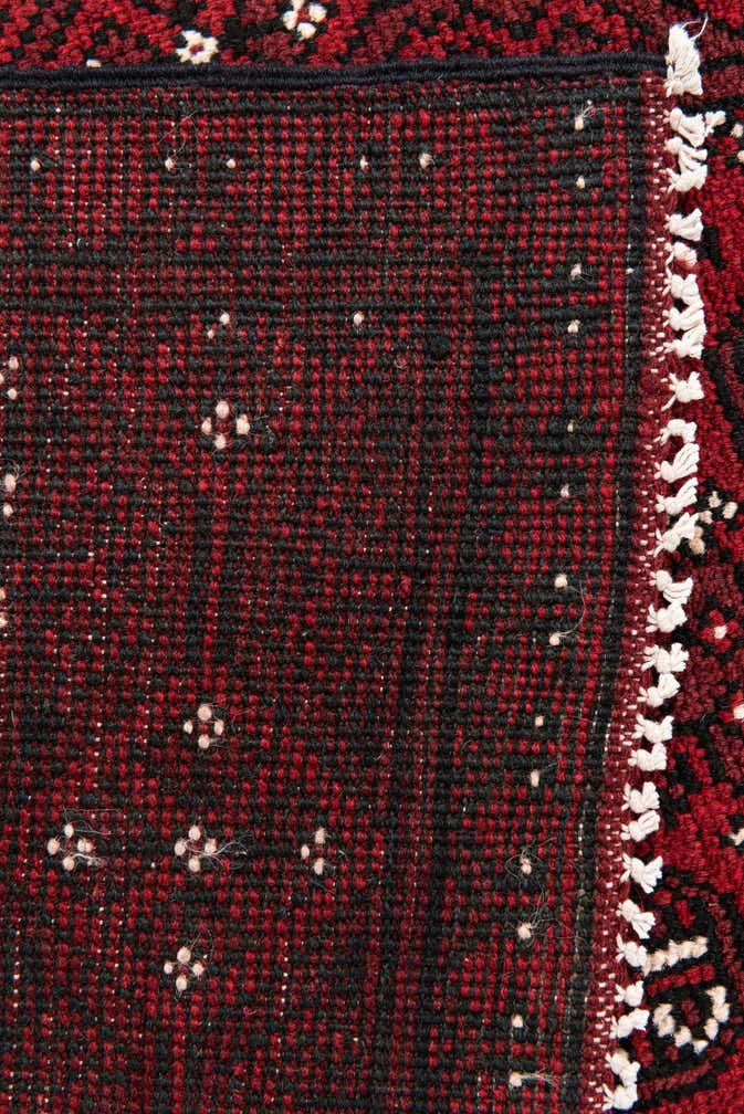 2' 6 x 18' 8 Hand Knotted Afghan Akhche Wool Runner Rug