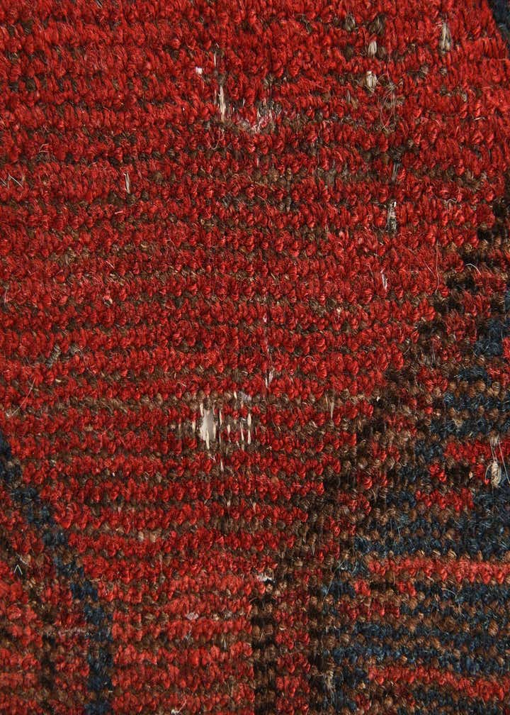 3' 8 x 7' 4 Hand Knotted Afghan Akhche Wool Runner Rug