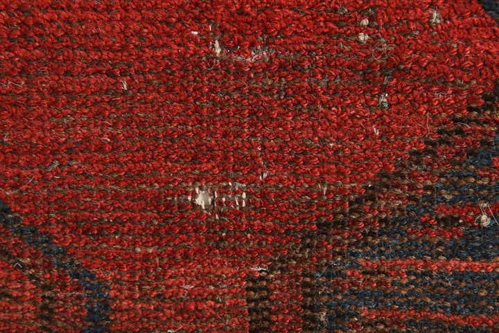 3' 8 x 7' 4 Hand Knotted Afghan Akhche Wool Runner Rug