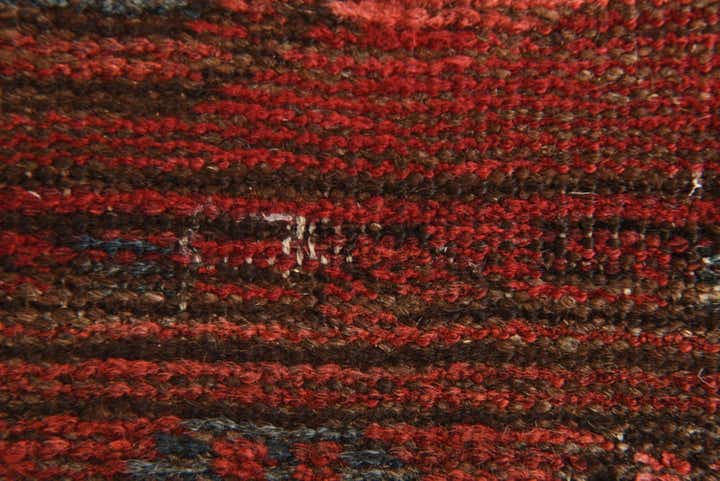 3' 8 x 7' 4 Hand Knotted Afghan Akhche Wool Runner Rug