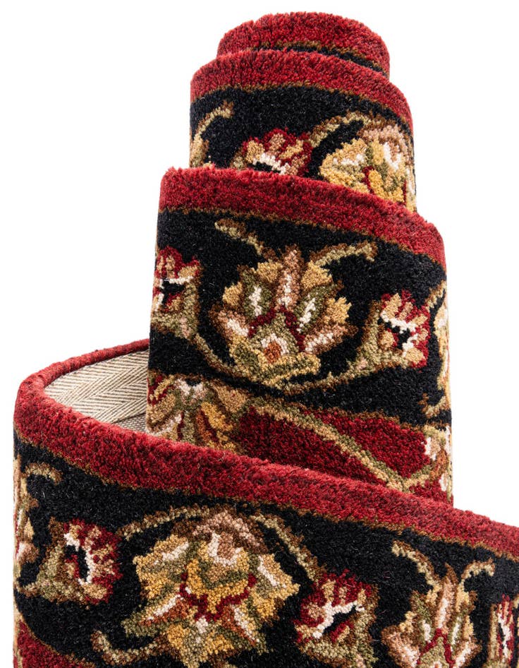 Detail image of 2' 7 x 9' 10 Agra PastInv Wool Runner Rug