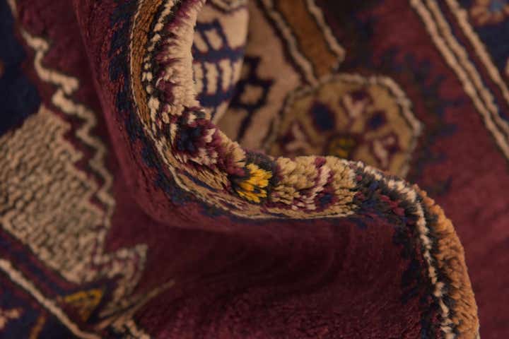 4' 3 x 8' Hand Knotted Anatolian Oriental Wool Runner Rug