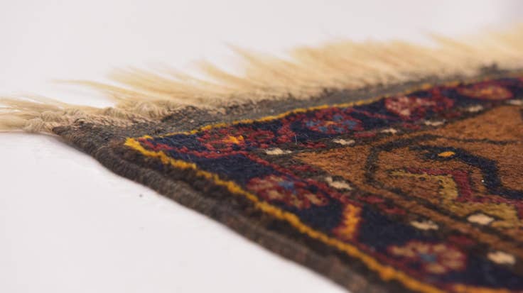 Detail image of 4' 3 x 8' Hand Knotted Anatolian Oriental Wool Runner Rug