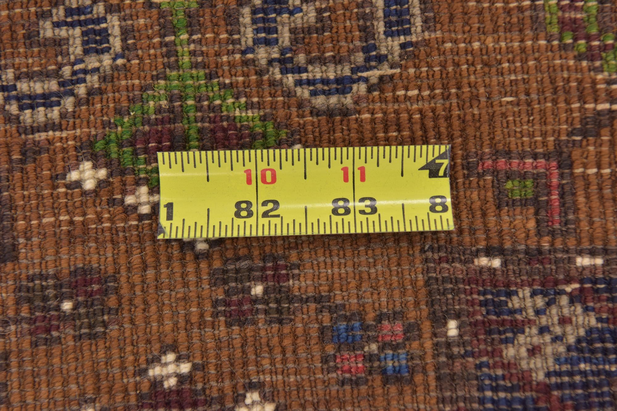 4' 2 x 9' 2 Hand Knotted Anatolian Wool Runner Rug