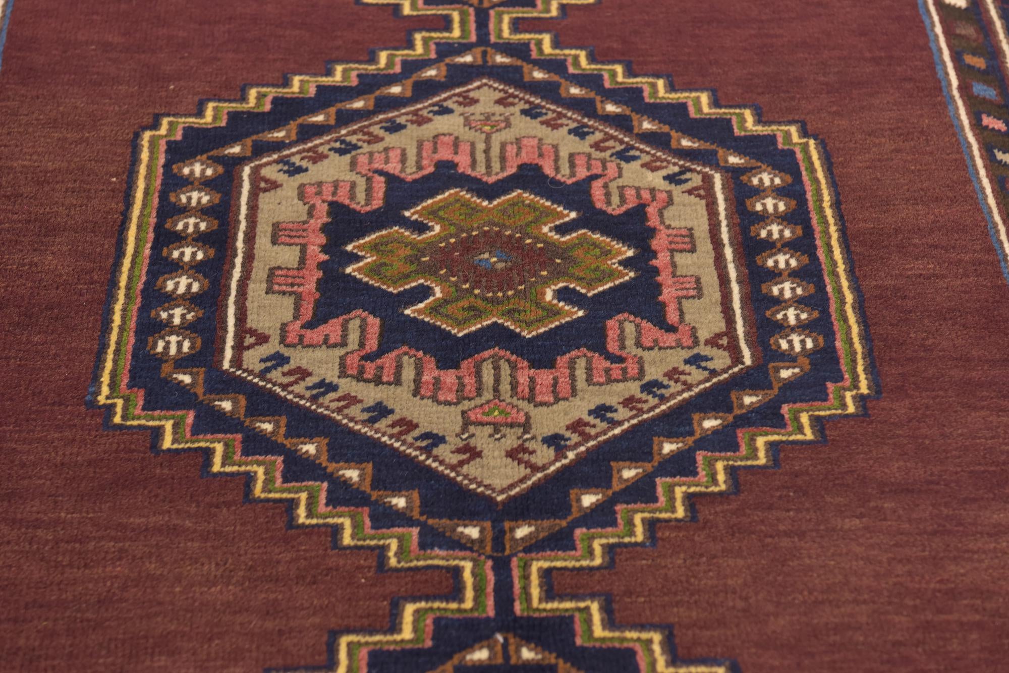 4' 2 x 9' 2 Hand Knotted Anatolian Wool Runner Rug