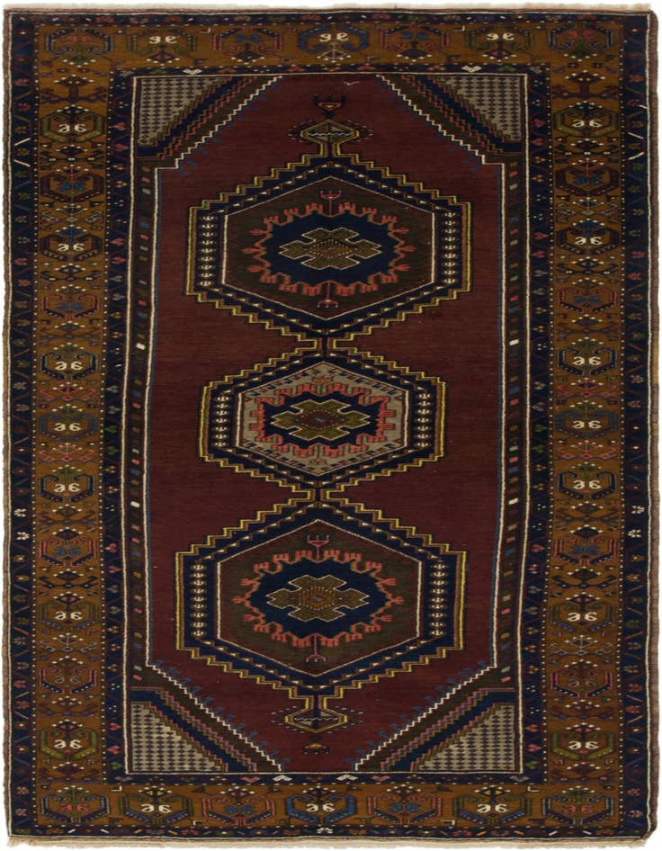 Detail image of 4' 2 x 9' 2 Hand Knotted Anatolian Wool Runner Rug