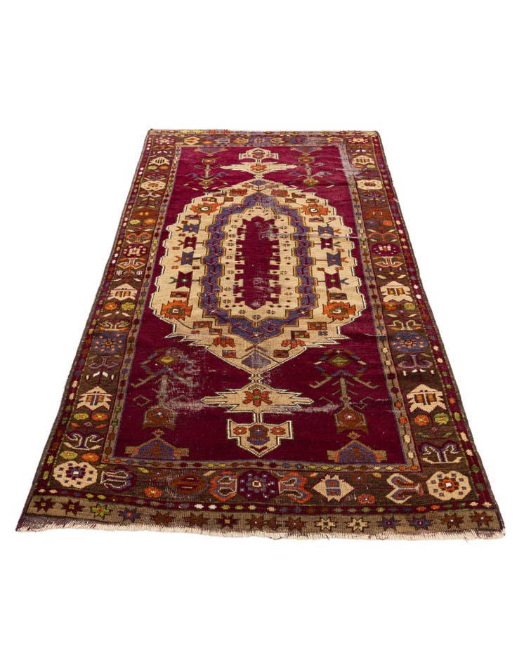 Detail image of 3' 10 x 7' 6 Hand Knotted Anatolian Wool Runner Rug