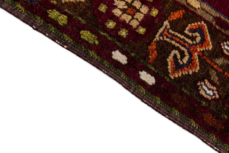 Detail image of 3' 10 x 7' 6 Hand Knotted Anatolian Wool Runner Rug