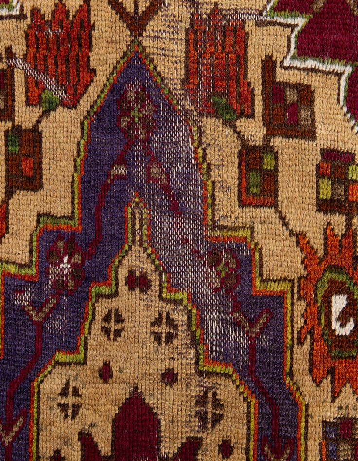 Detail image of 3' 10 x 7' 6  Hand Knotted Anatolian Wool Runner Rug