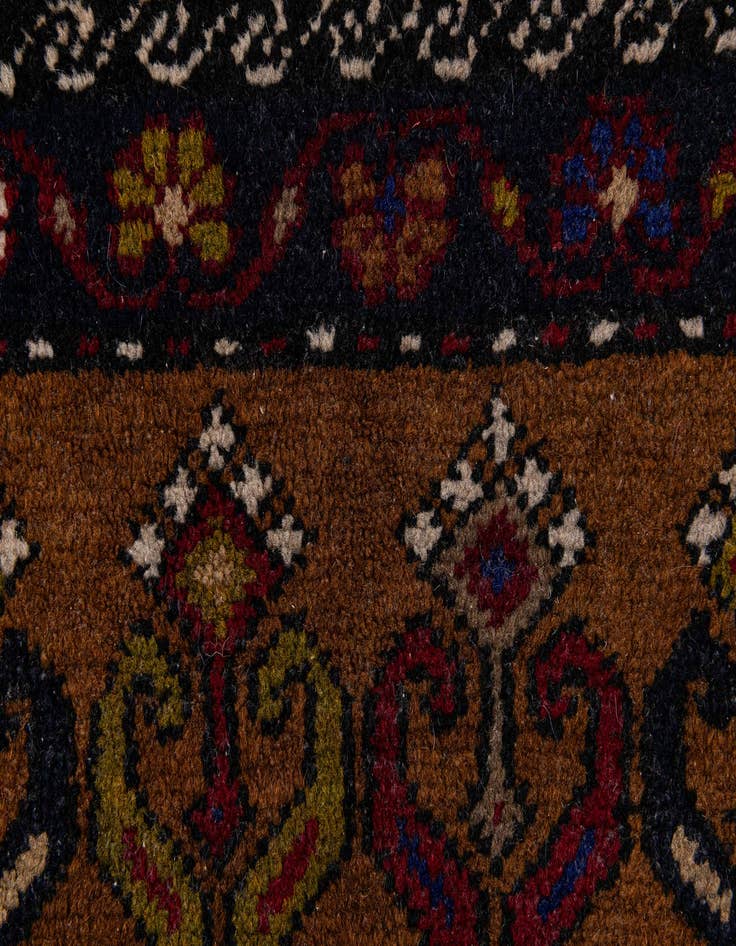 Detail image of 3' 6 x 7' 1  Hand Knotted Anatolian Wool Runner Rug