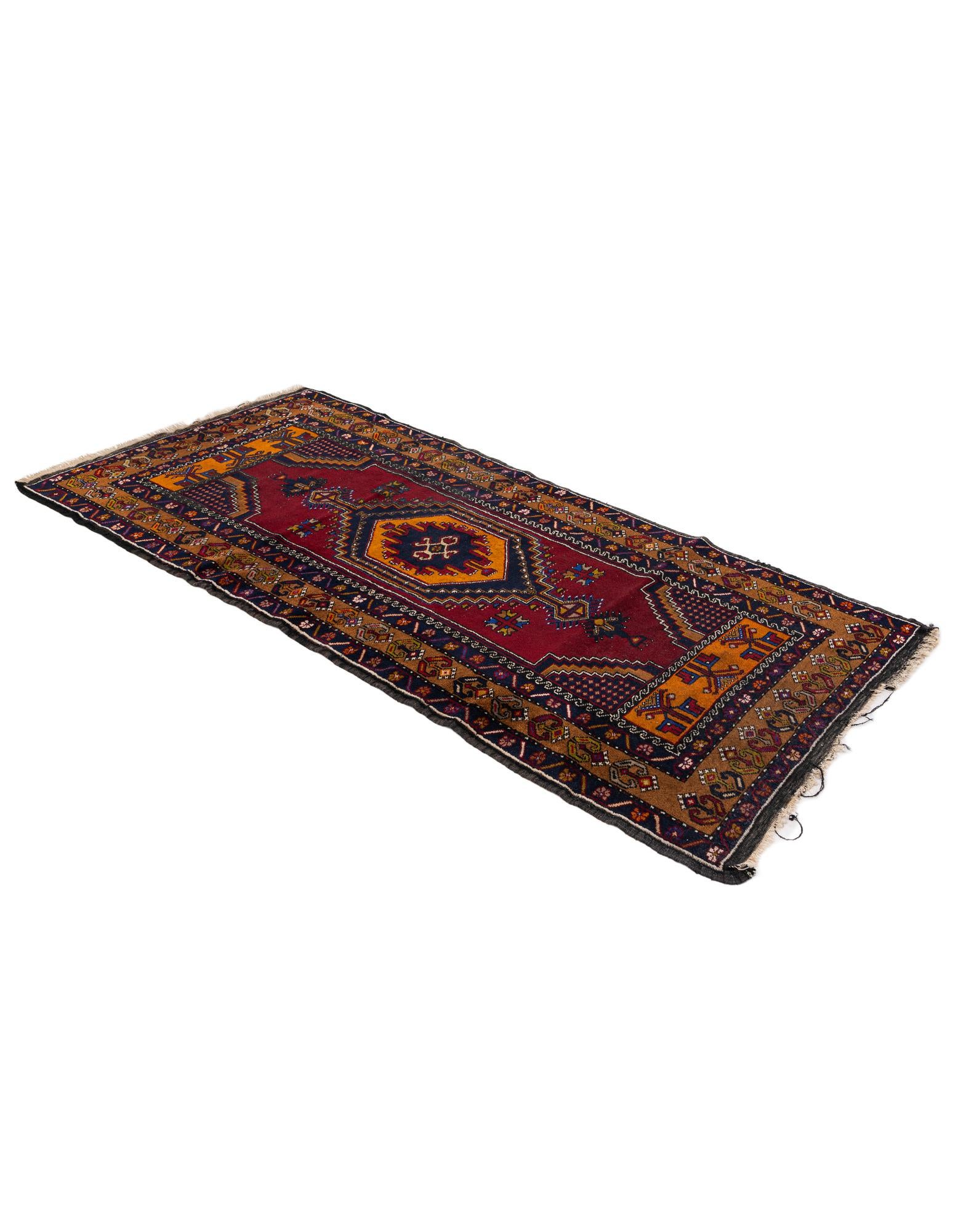 3' 6 x 7' 1 Hand Knotted Anatolian Wool Runner Rug