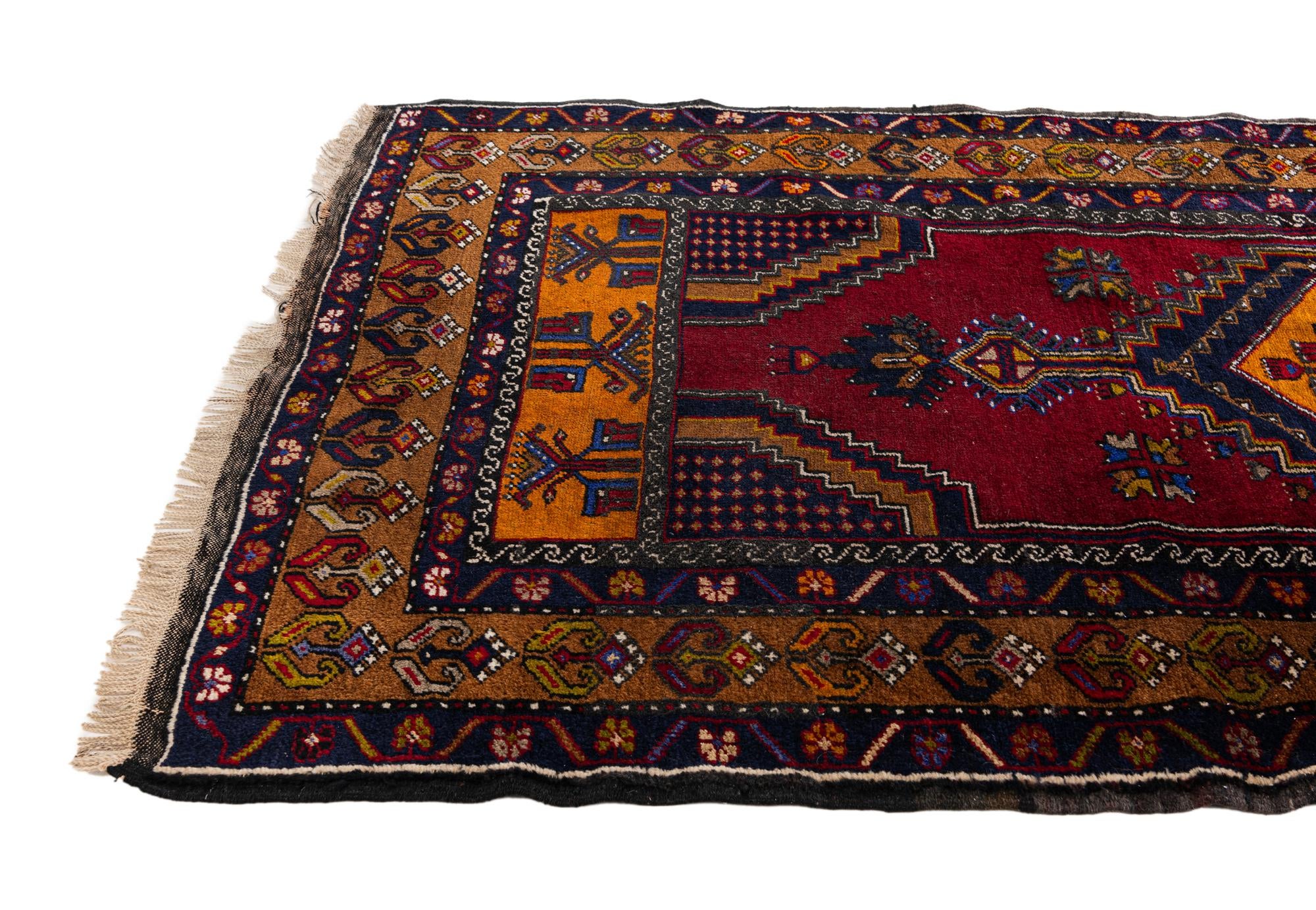 3' 6 x 7' 1 Hand Knotted Anatolian Wool Runner Rug