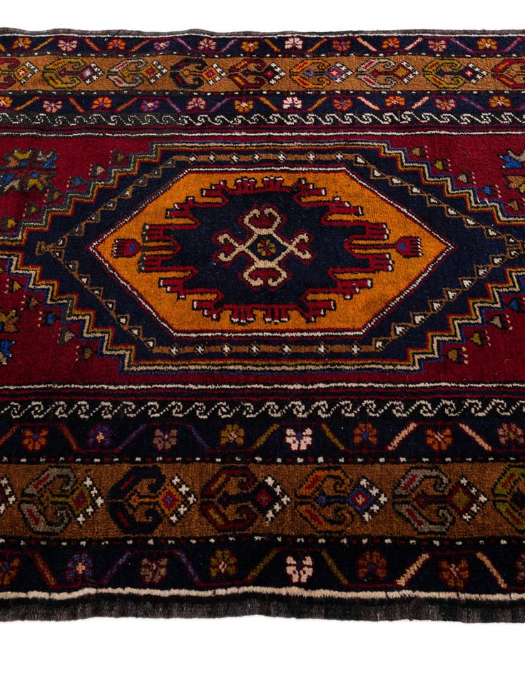 Detail image of 3' 6 x 7' 1  Hand Knotted Anatolian Wool Runner Rug