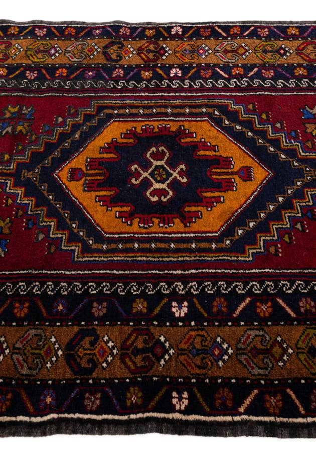 Detail image of 3' 6 x 7' 1 Hand Knotted Anatolian Wool Runner Rug