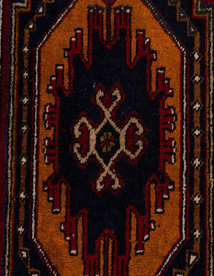 Detail image of 3' 6 x 7' 1  Hand Knotted Anatolian Wool Runner Rug