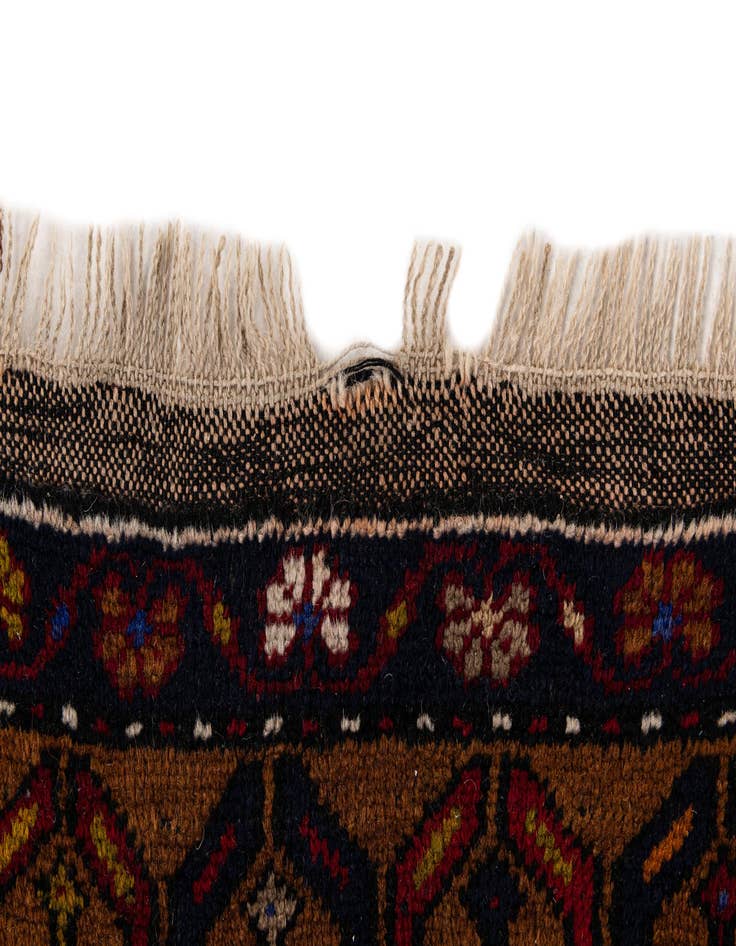 Detail image of 3' 6 x 7' 1  Hand Knotted Anatolian Wool Runner Rug