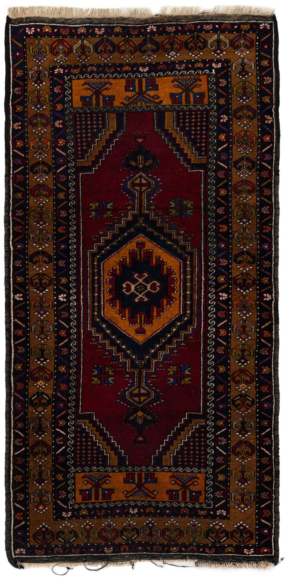 3' 6 x 7' 1 Hand Knotted Anatolian Wool Runner Rug