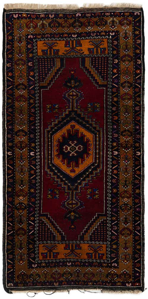 3' 6 x 7' 1 Hand Knotted Anatolian Wool Runner Rug