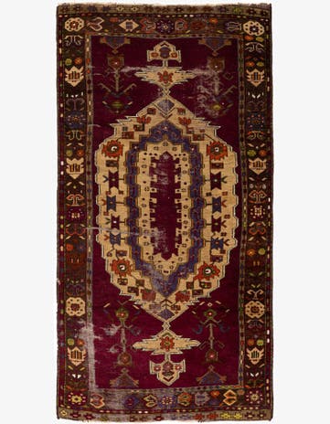 3' 10 x 7' 6 Hand Knotted Anatolian Wool Runner Rug