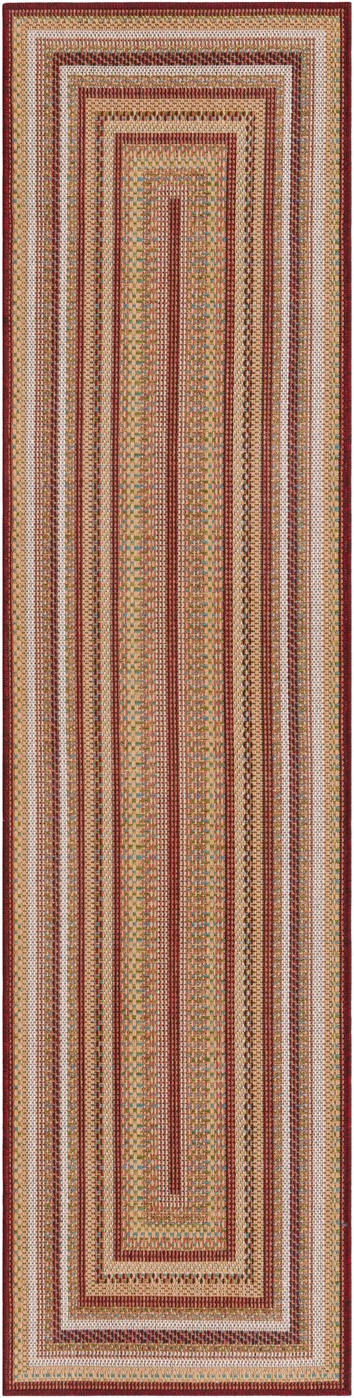 2' x 7' 10  Washable Baja Indoor / Outdoor Runner Rug