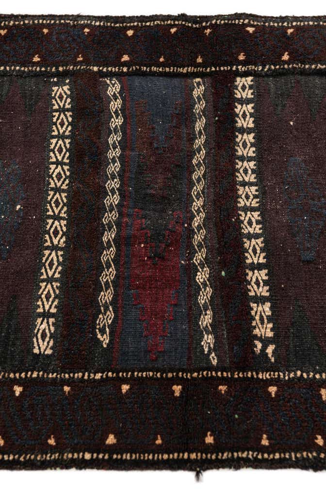 2' x 5' 8 Hand Knotted Balouch Oriental Wool Runner Rug