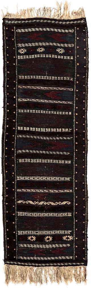 2' x 5' 8 Hand Knotted Balouch Oriental Wool Runner Rug