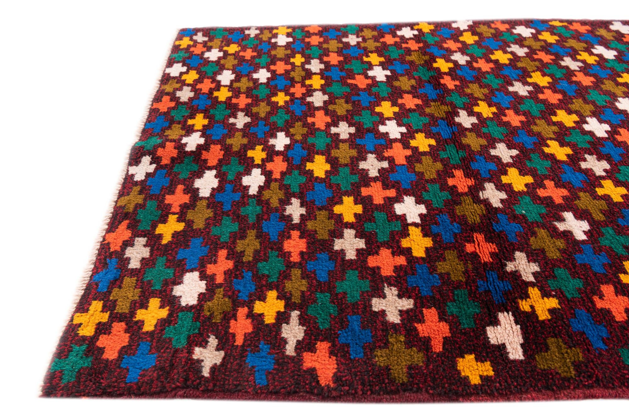 2' 10 x 9' 10 Hand Knotted Balouch Wool Runner Rug