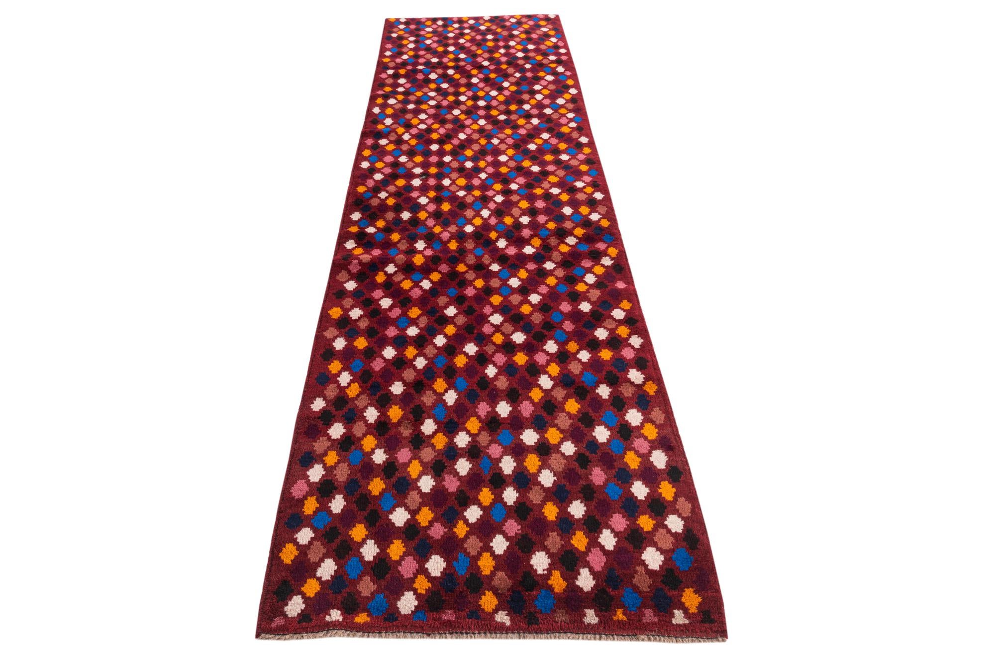 2' 9 x 10' Hand Knotted Balouch Wool Runner Rug