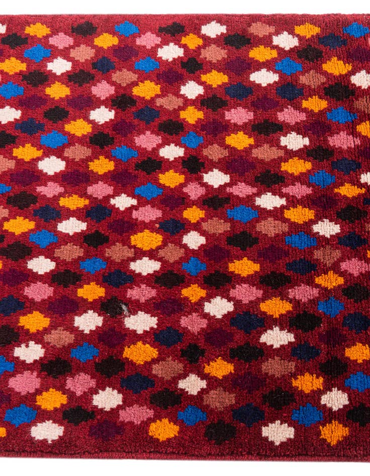 Detail image of 2' 9 x 10'  Hand Knotted Balouch Wool Runner Rug